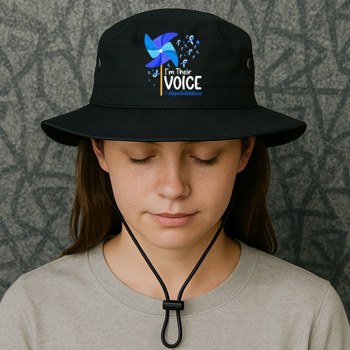 Im Their Voice Pinwheel Child Abuse Prevention Awareness Bucket Hat