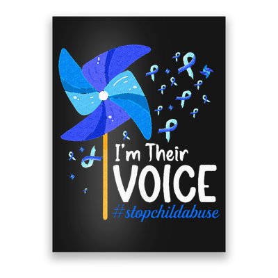 Im Their Voice Pinwheel Child Abuse Prevention Awareness Poster