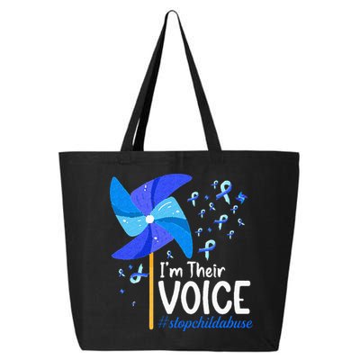 Im Their Voice Pinwheel Child Abuse Prevention Awareness 25L Jumbo Tote