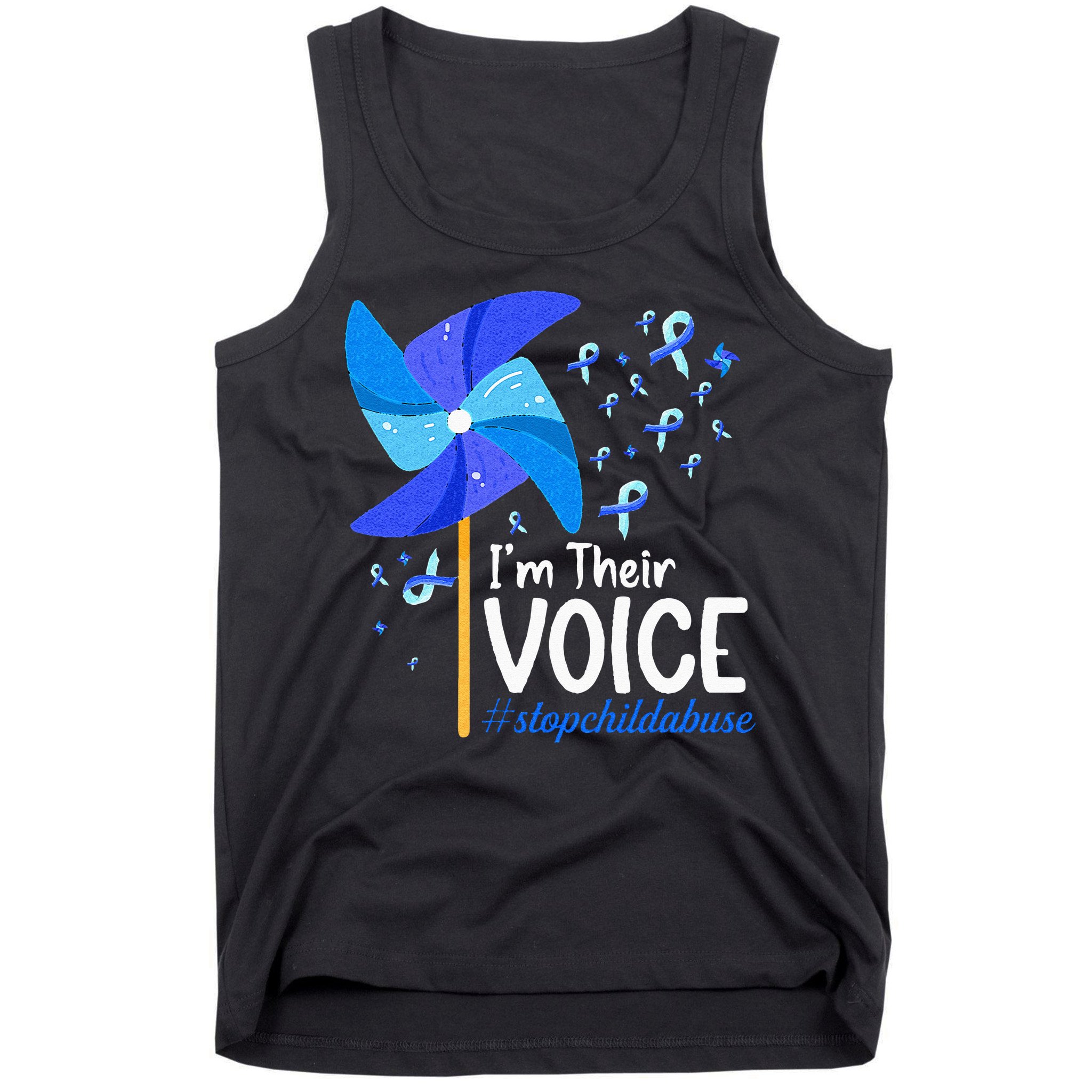 Im Their Voice Pinwheel Child Abuse Prevention Awareness Tank Top