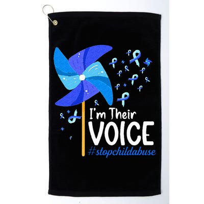 Im Their Voice Pinwheel Child Abuse Prevention Awareness Golf Towel