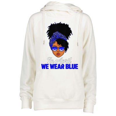 I'm Their Voice Child Abuse Prevention Awareness Month Womens Funnel Neck Pullover Hood