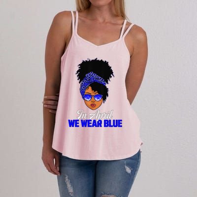 I'm Their Voice Child Abuse Prevention Awareness Month Women's Strappy Tank