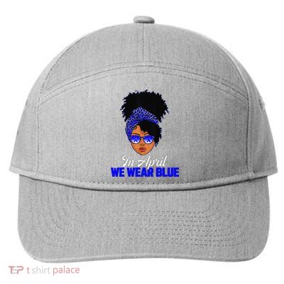 I'm Their Voice Child Abuse Prevention Awareness Month 7-Panel Snapback Hat