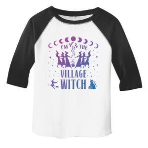 Im The Village Witch Costume Halloween Quote Art Gift Toddler Fine Jersey T-Shirt