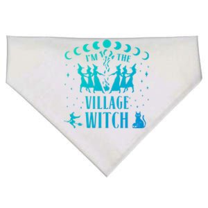 Im The Village Witch Costume Halloween Quote Art Gift USA-Made Doggie Bandana