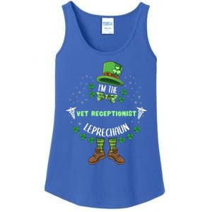 Im The Vet Receptionist Leprechaun St Patricks Day Gift Ladies Essential Tank