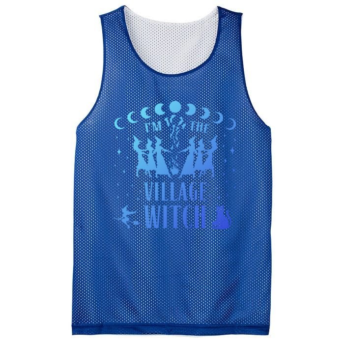 Im The Village Witch Costume Halloween Quote Art Gift Mesh Reversible Basketball Jersey Tank