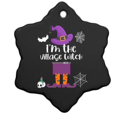 Im The Village Witch Halloween Matching Group Costume Gift Ceramic Star Ornament