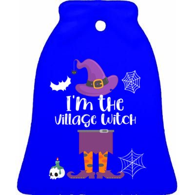 Im The Village Witch Halloween Matching Group Costume Gift Ceramic Bell Ornament