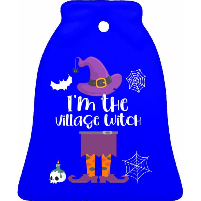 Im The Village Witch Halloween Matching Group Costume Gift Ceramic Bell Ornament