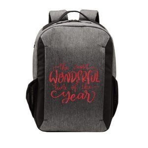 It's The Wonderful Time Of The Year Christmas Season Festive Vector Backpack