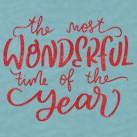 It's The Wonderful Time Of The Year Christmas Season Festive Sueded Cloud Jersey T-Shirt