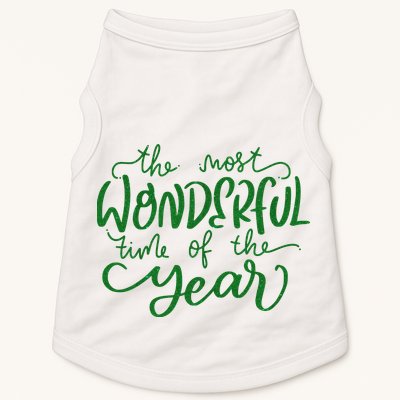 It's The Wonderful Time Of The Year Christmas Season Festive Doggie Tank