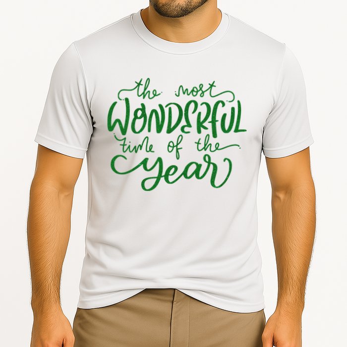 It's The Wonderful Time Of The Year Christmas Season Festive Cooling Performance Crew T-Shirt