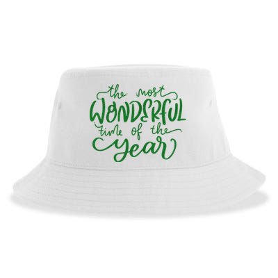It's The Wonderful Time Of The Year Christmas Season Festive Sustainable Bucket Hat