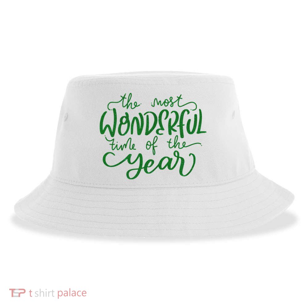 It's The Wonderful Time Of The Year Christmas Season Festive Sustainable Bucket Hat