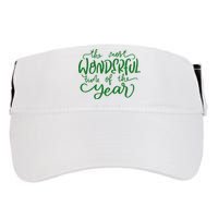 It's The Wonderful Time Of The Year Christmas Season Festive Adult Drive Performance Visor