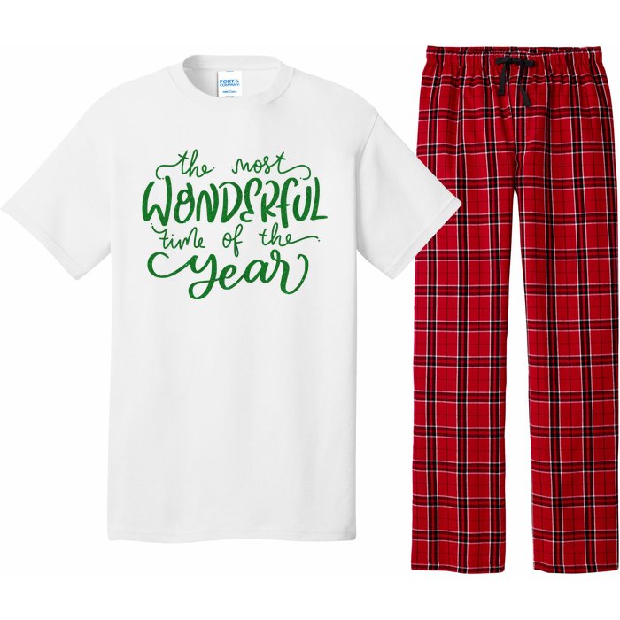 It's The Wonderful Time Of The Year Christmas Season Festive Pajama Set