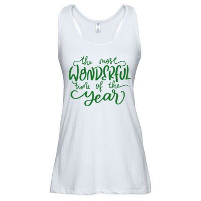 It's The Wonderful Time Of The Year Christmas Season Festive Ladies Essential Flowy Tank