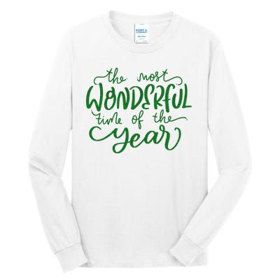 It's The Wonderful Time Of The Year Christmas Season Festive Tall Long Sleeve T-Shirt