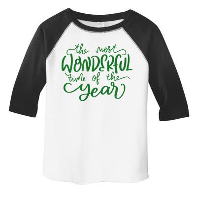 It's The Wonderful Time Of The Year Christmas Season Festive Toddler Fine Jersey T-Shirt