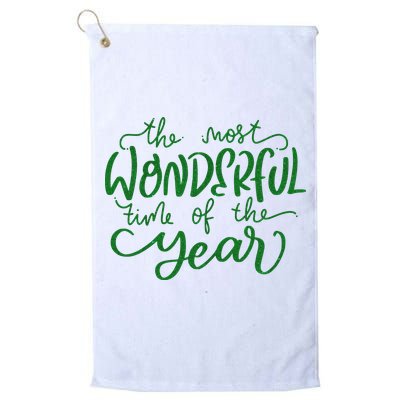 It's The Wonderful Time Of The Year Christmas Season Festive Golf Towel