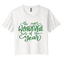 It's The Wonderful Time Of The Year Christmas Season Festive Crop Top