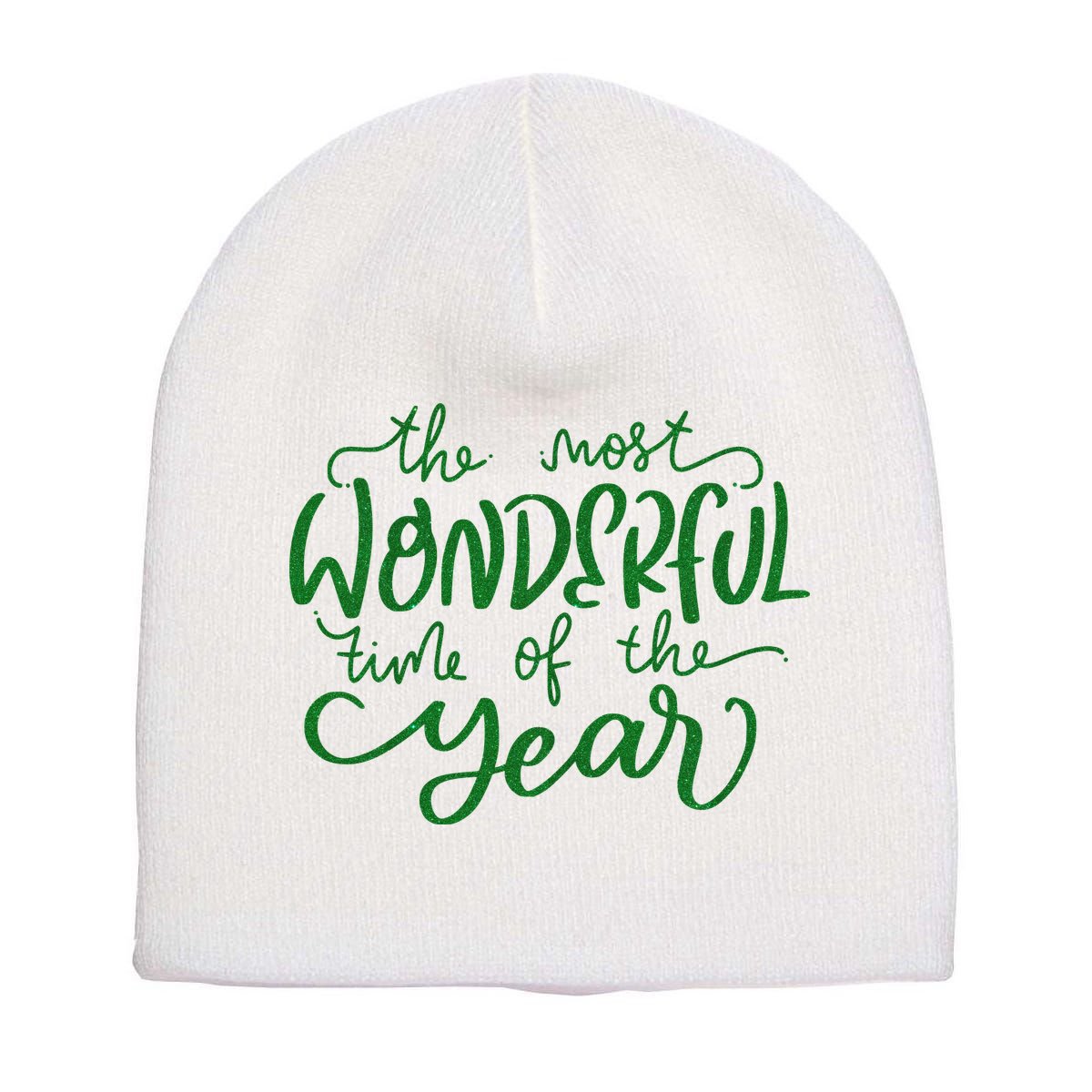 It's The Wonderful Time Of The Year Christmas Season Festive Short Acrylic Beanie