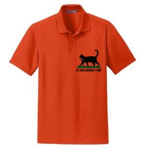 ILl Tread Wherever I Want Cat Ladies For Kamala Funny Gift Dry Zone Grid Polo