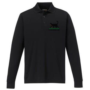 ILl Tread Wherever I Want Cat Ladies For Kamala Funny Gift Performance Long Sleeve Polo