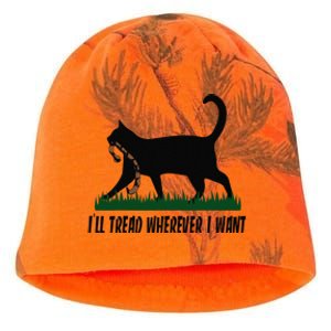 ILl Tread Wherever I Want Cat Ladies For Kamala Funny Gift Kati - Camo Knit Beanie