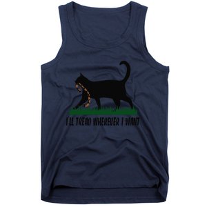 ILl Tread Wherever I Want Cat Ladies For Kamala Funny Gift Tank Top