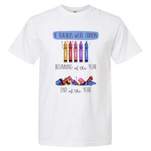 If Teachers Were Crayon Beginning Of The Year End The Year Garment-Dyed Heavyweight T-Shirt