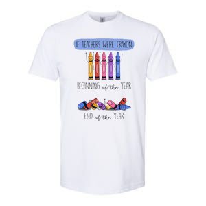 If Teachers Were Crayon Beginning Of The Year End The Year Softstyle CVC T-Shirt