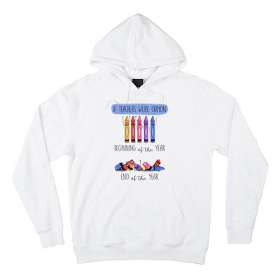 If Teachers Were Crayon Beginning Of The Year End The Year Hoodie