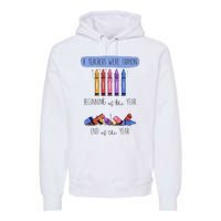 If Teachers Were Crayon Beginning Of The Year End The Year Premium Hoodie