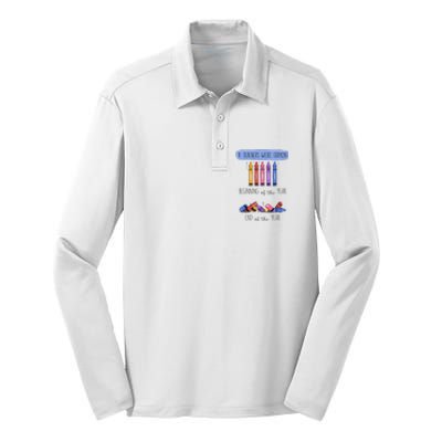 If Teachers Were Crayon Beginning Of The Year End The Year Silk Touch Performance Long Sleeve Polo