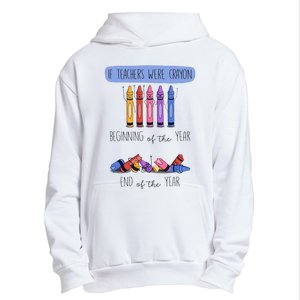 If Teachers Were Crayon Beginning Of The Year End The Year Urban Pullover Hoodie