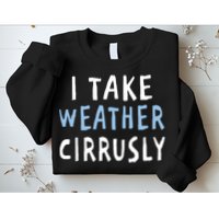 I Take Weather Cirrusly - Funny Meteorology Sweatshirt