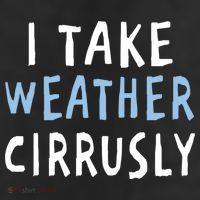 I Take Weather Cirrusly - Funny Meteorology Adult Drive Performance Visor