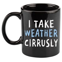I Take Weather Cirrusly - Funny Meteorology 11oz C Handle Ceramic Mug