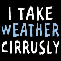 I Take Weather Cirrusly - Funny Meteorology 16 in Basic Backpack