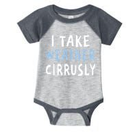 I Take Weather Cirrusly - Funny Meteorology Infant Baby Jersey Bodysuit