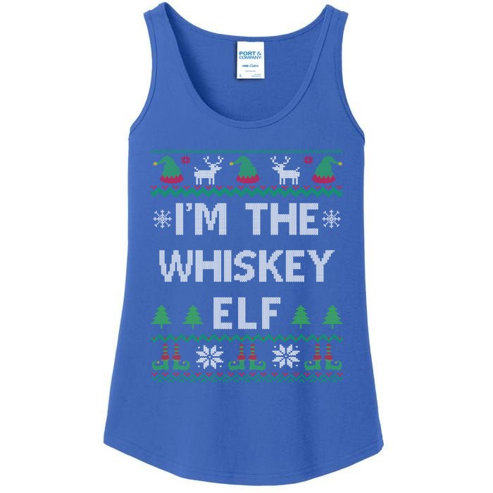 IM The Whiskey Elf Funny Whisky Lover Ugly Christmas Pajama Gift Ladies Essential Tank