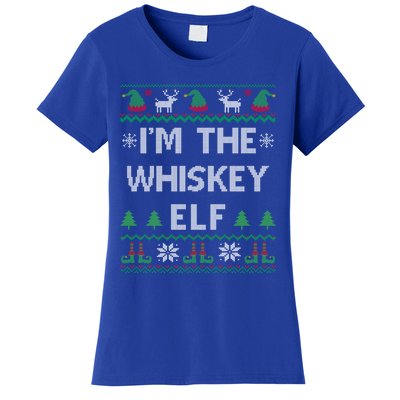 IM The Whiskey Elf Funny Whisky Lover Ugly Christmas Pajama Gift Women's T-Shirt