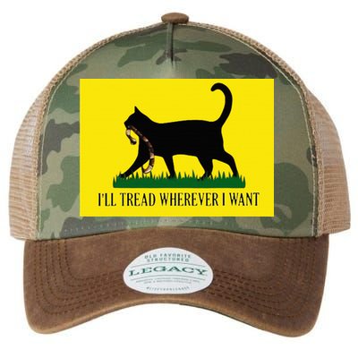 ILl Tread Wherever I Want Childless Cat Lady For Kamala Legacy Tie Dye Trucker Hat
