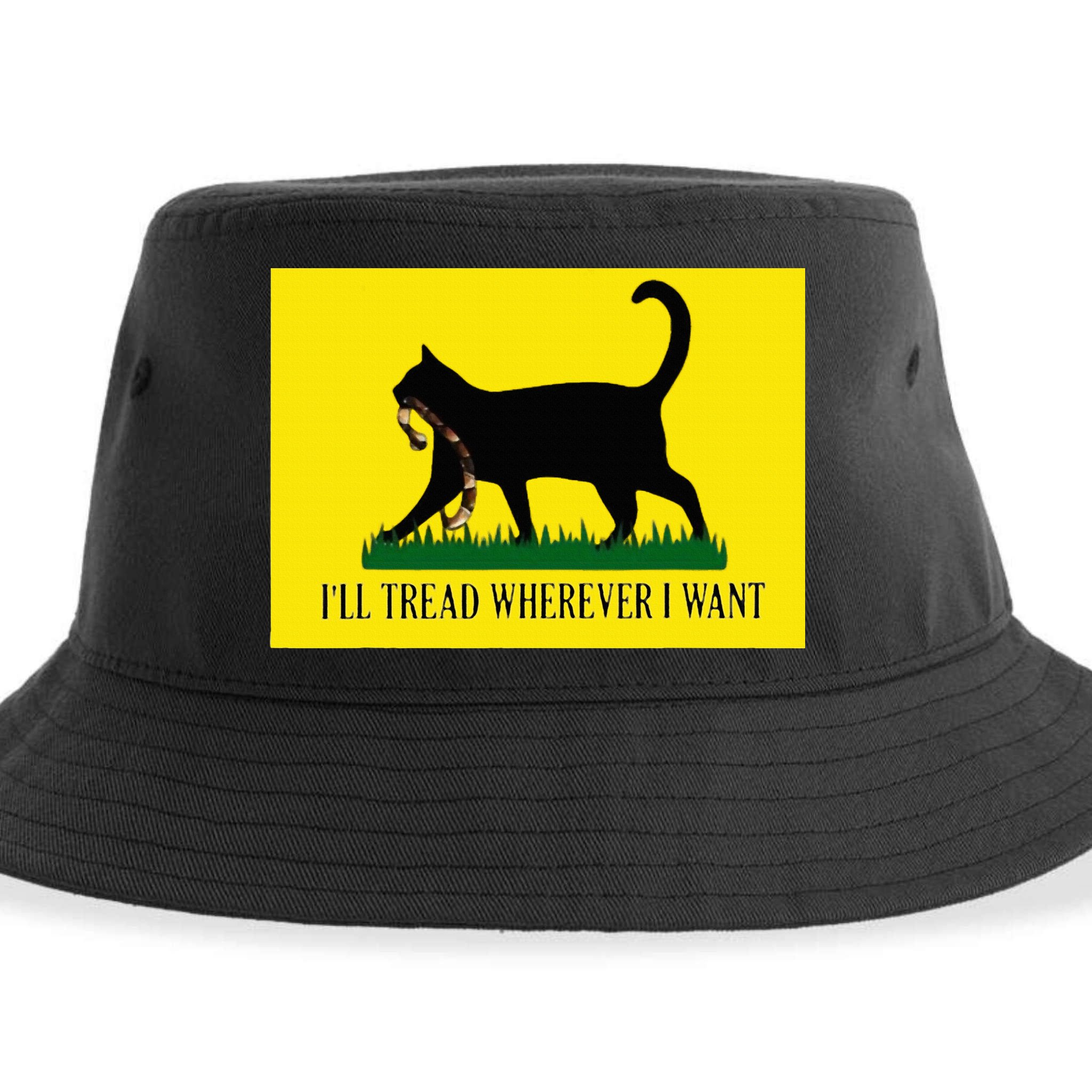ILl Tread Wherever I Want Childless Cat Lady For Kamala Sustainable Bucket Hat