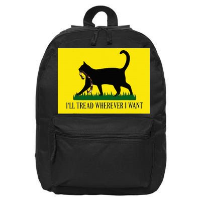 ILl Tread Wherever I Want Childless Cat Lady For Kamala 16 in Basic Backpack