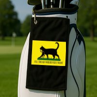 ILl Tread Wherever I Want Childless Cat Lady For Kamala Golf Towel